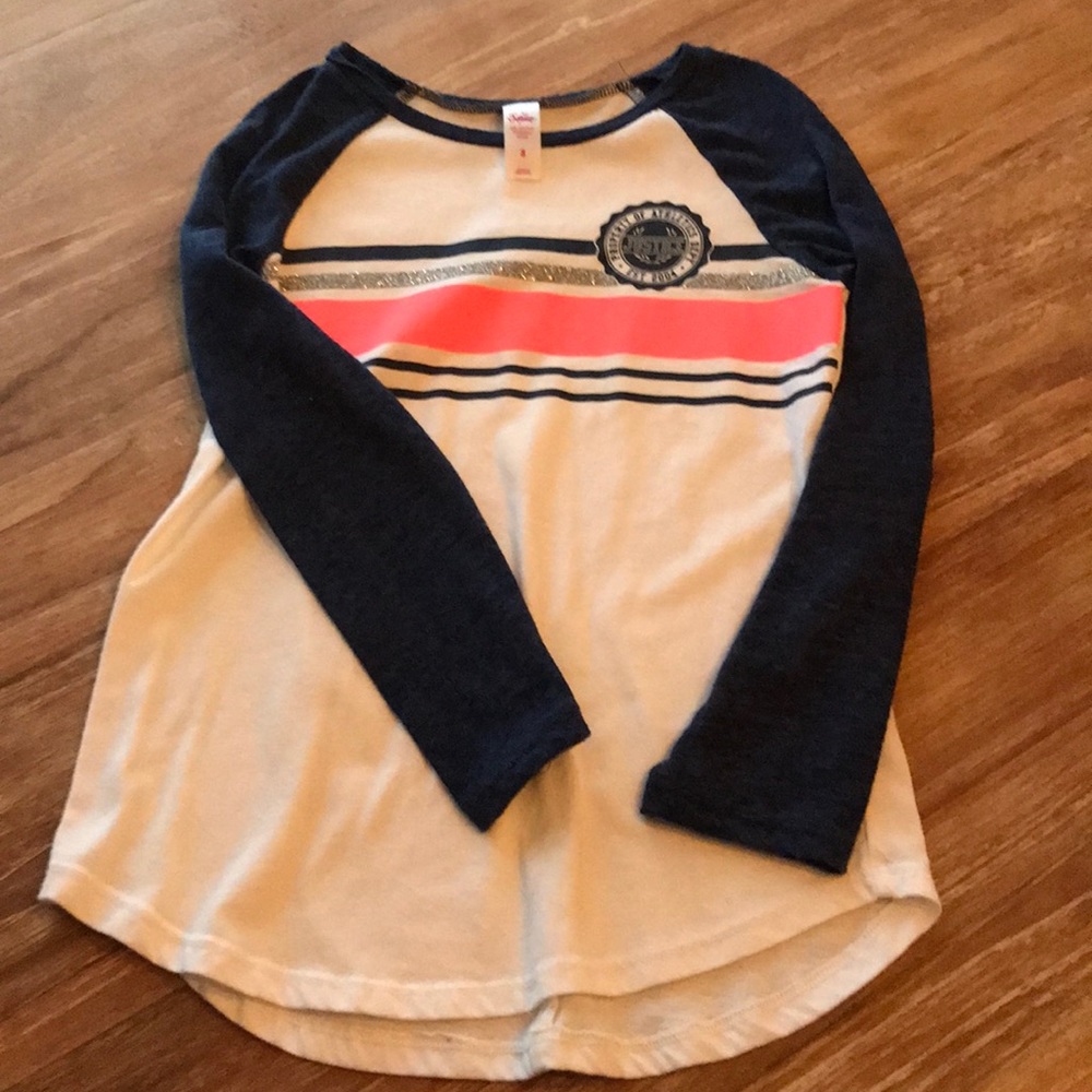 Justice 8 3/4 sleeve tee
